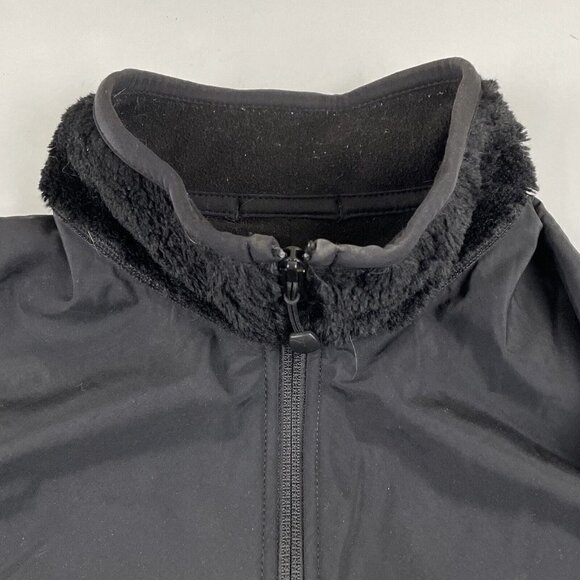 Eddie Bauer Full Zip Fleece Jacket Men’s S Nylon Overlay Soft Fleece Black - Picture 9 of 10